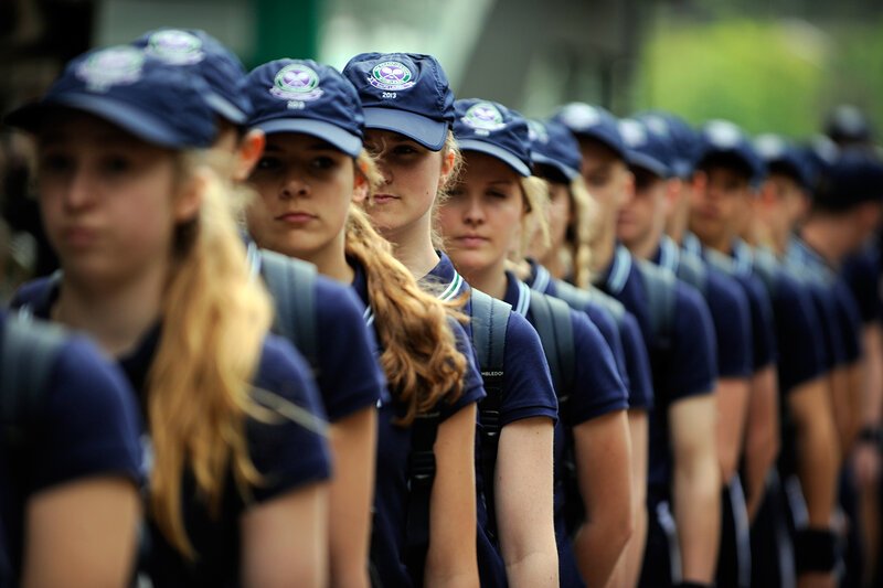 Line of Young Women