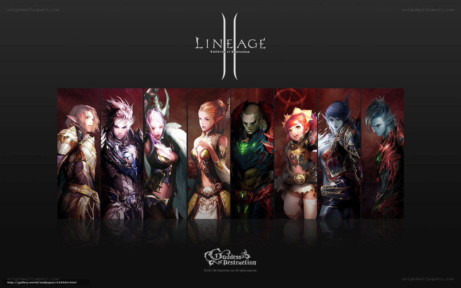 Lineage II character lineup