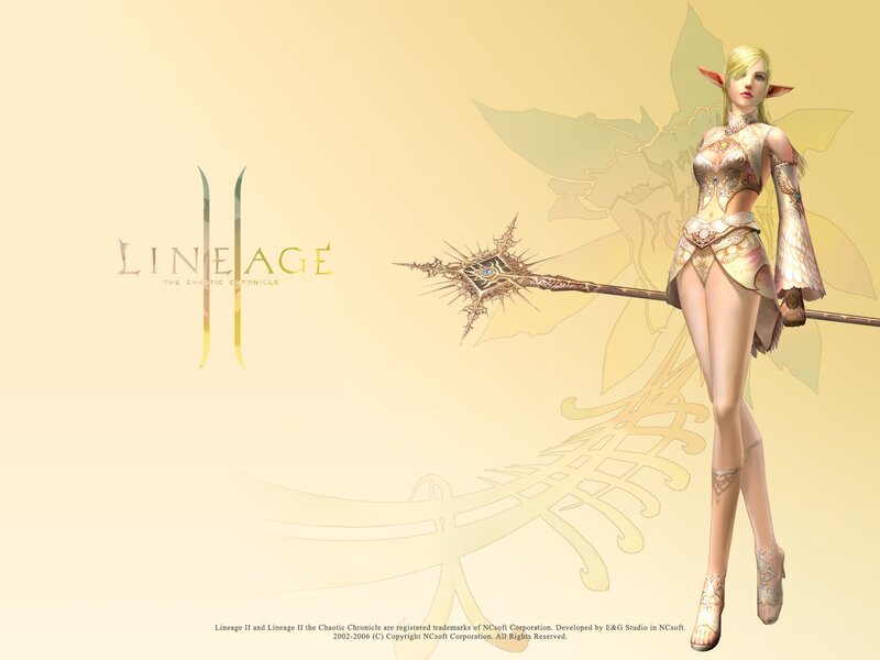 Lineage II elf character art