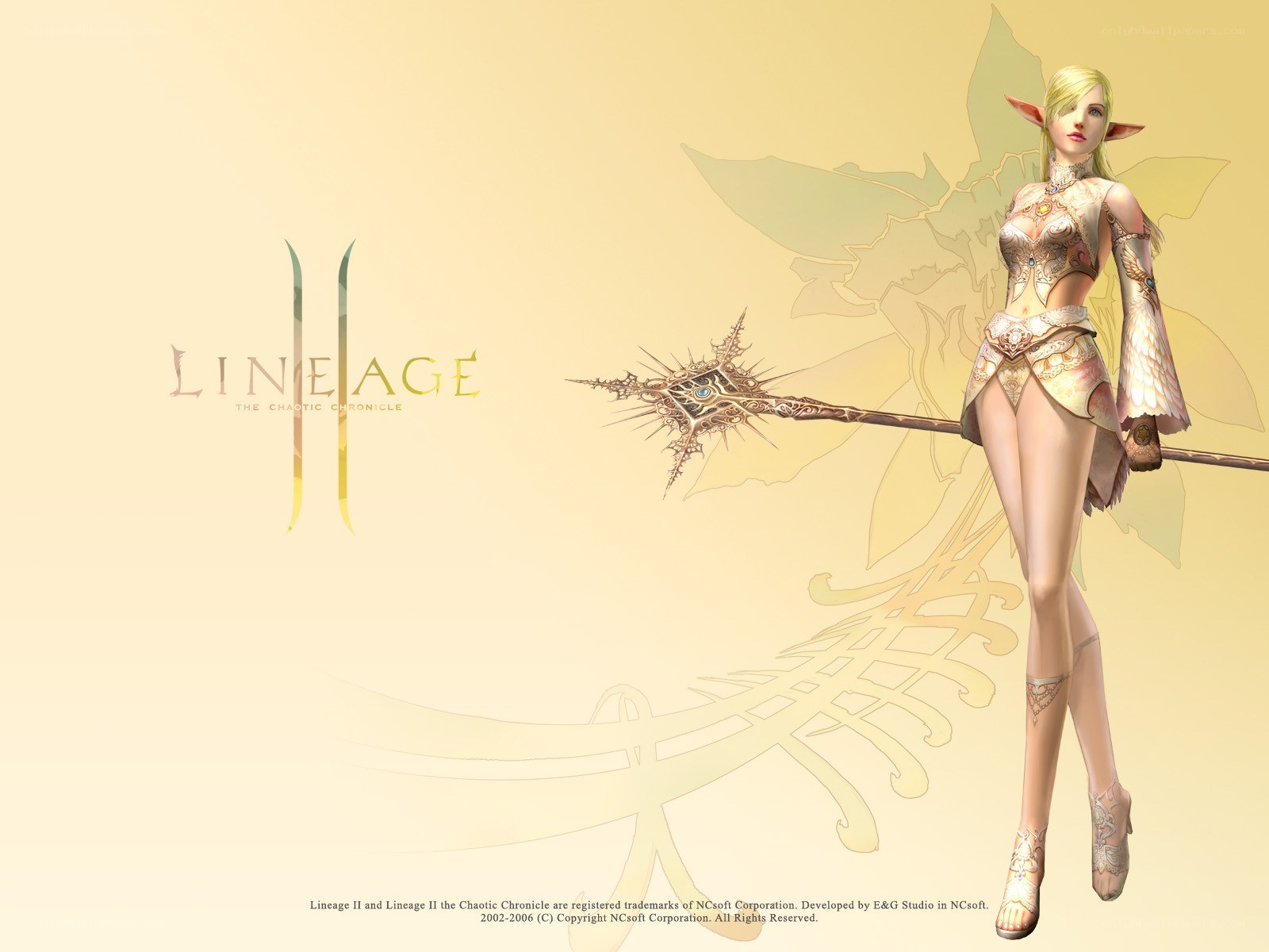 Lineage II elf character art