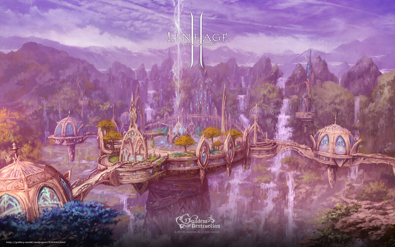 Lineage II fantasy cityscape