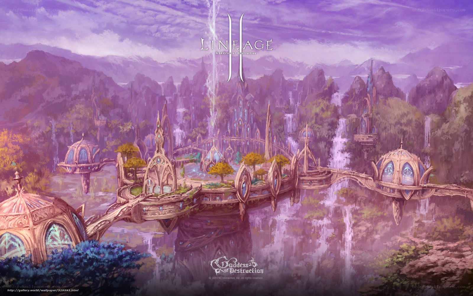 Lineage II fantasy cityscape