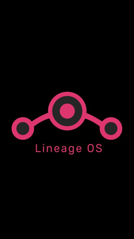 Lineage OS Logo — Black, Minimalist