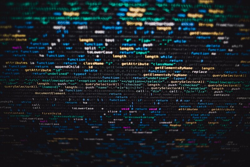 Lines of Code on Screen — Black, Technical, Digital Art, Computer Code