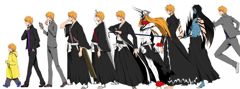 Lineup of Anime Characters