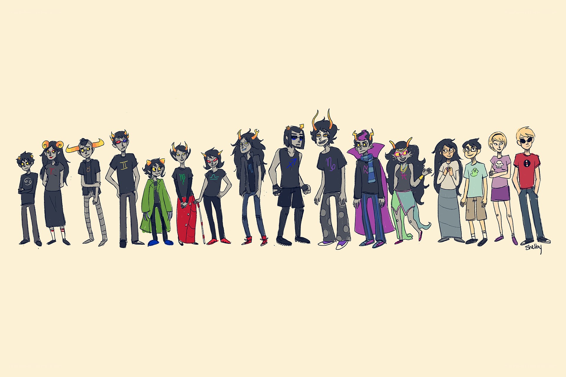 Lineup of troll characters