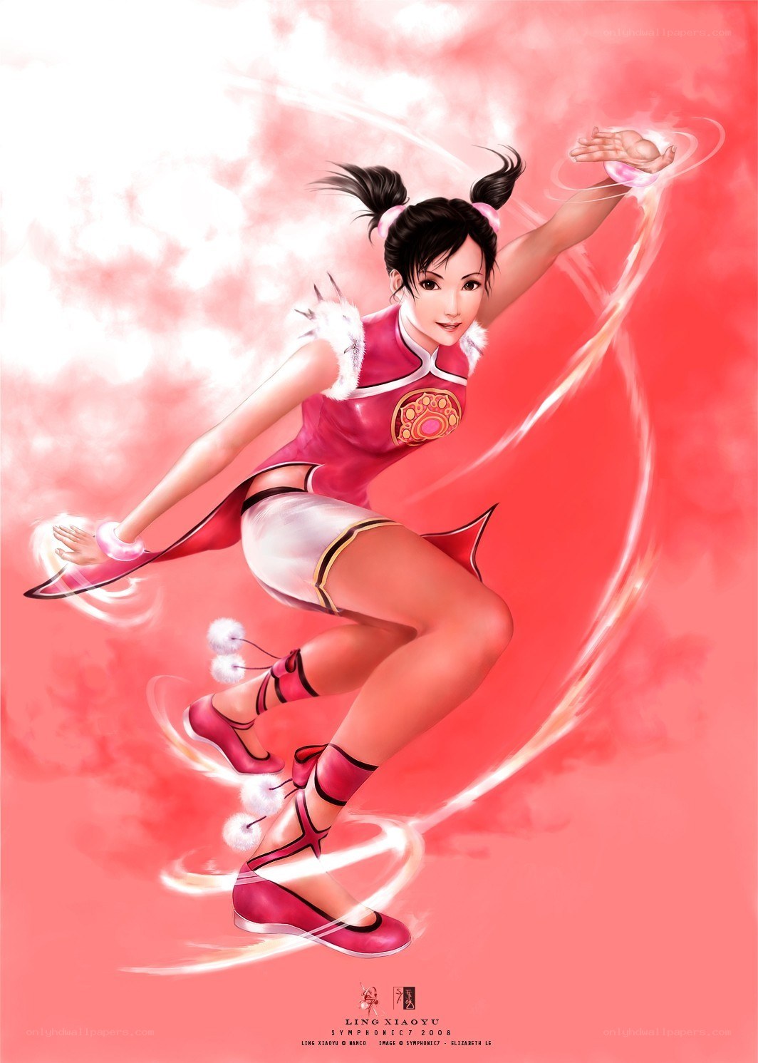 Ling Xiaoyu martial arts pose