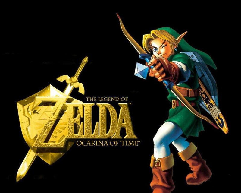 Link Aiming a Bow — Green, Dramatic