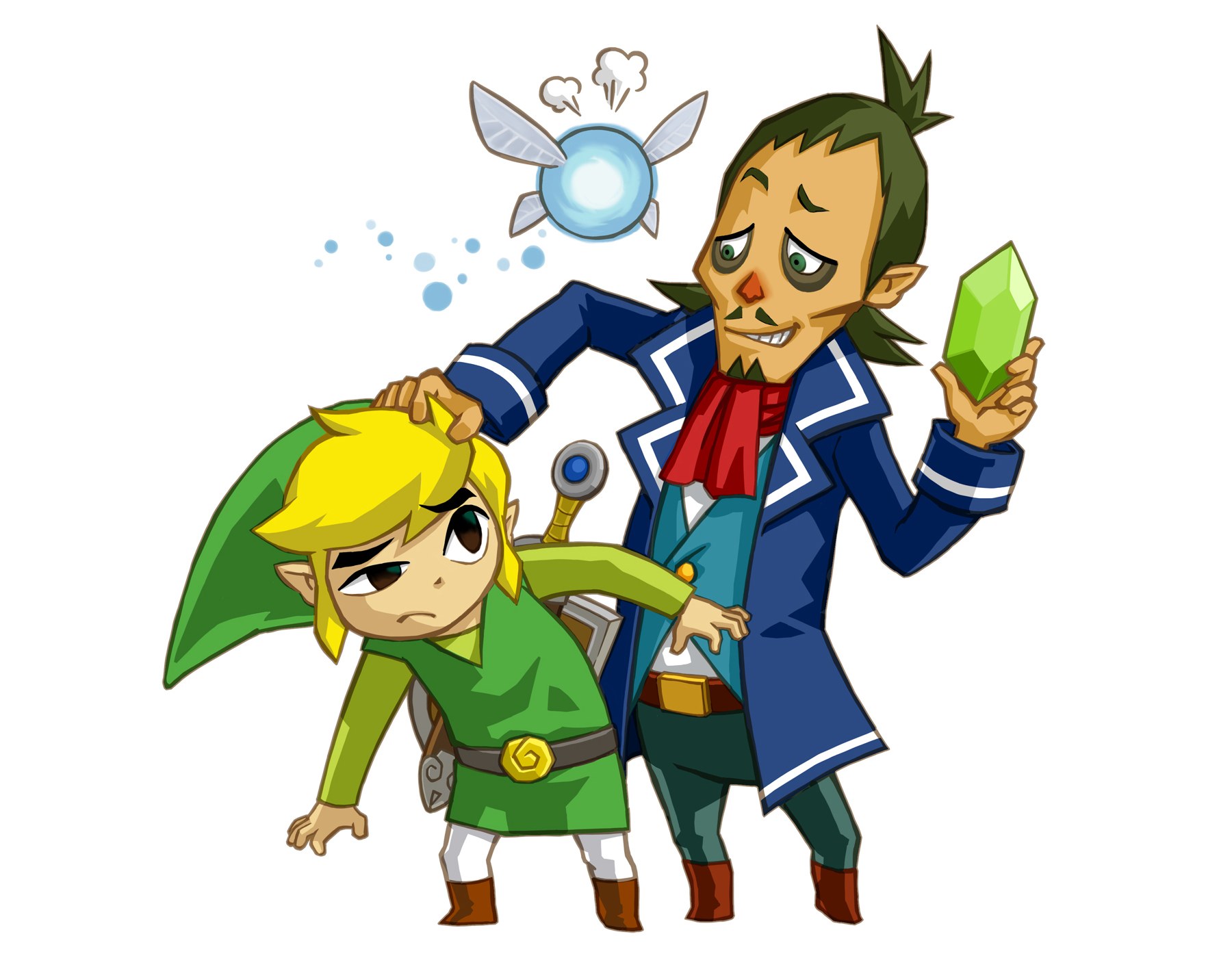 Link and a thief in Hyrule