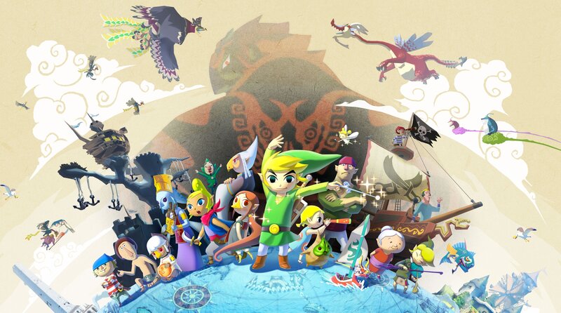 Link and Allies on Map