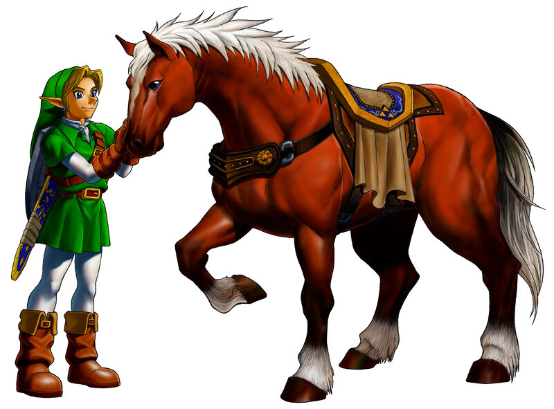 Link and Epona artwork