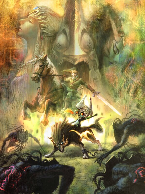 Link and Epona in a mystical battle