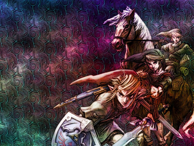 Link and Epona in a mystical realm