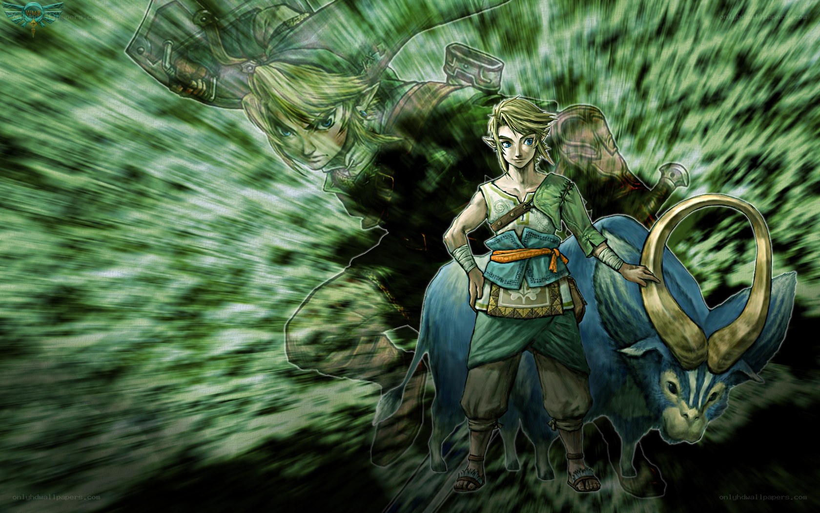 Link and Epona in motion