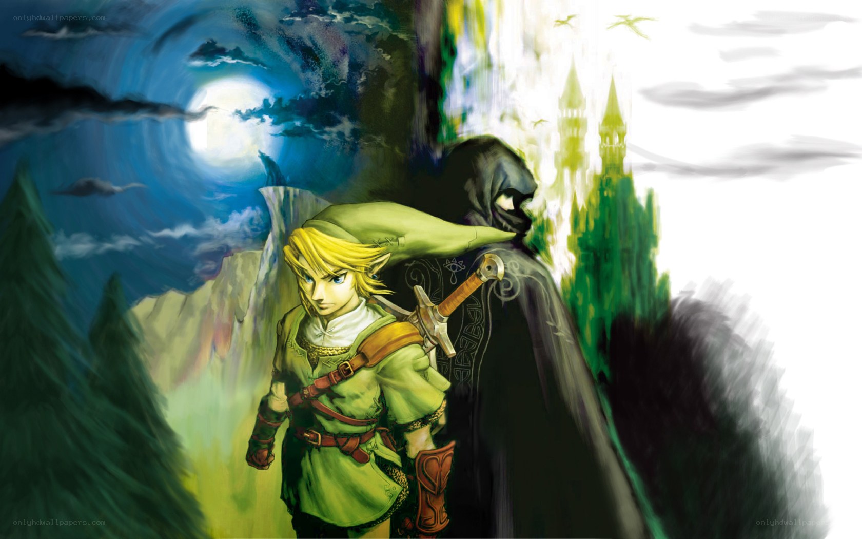 Link and Ganondorf confrontation