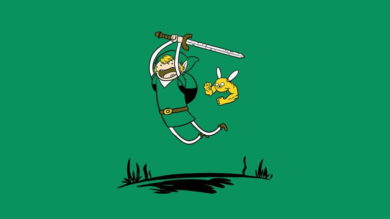 Link and Jake Jumping