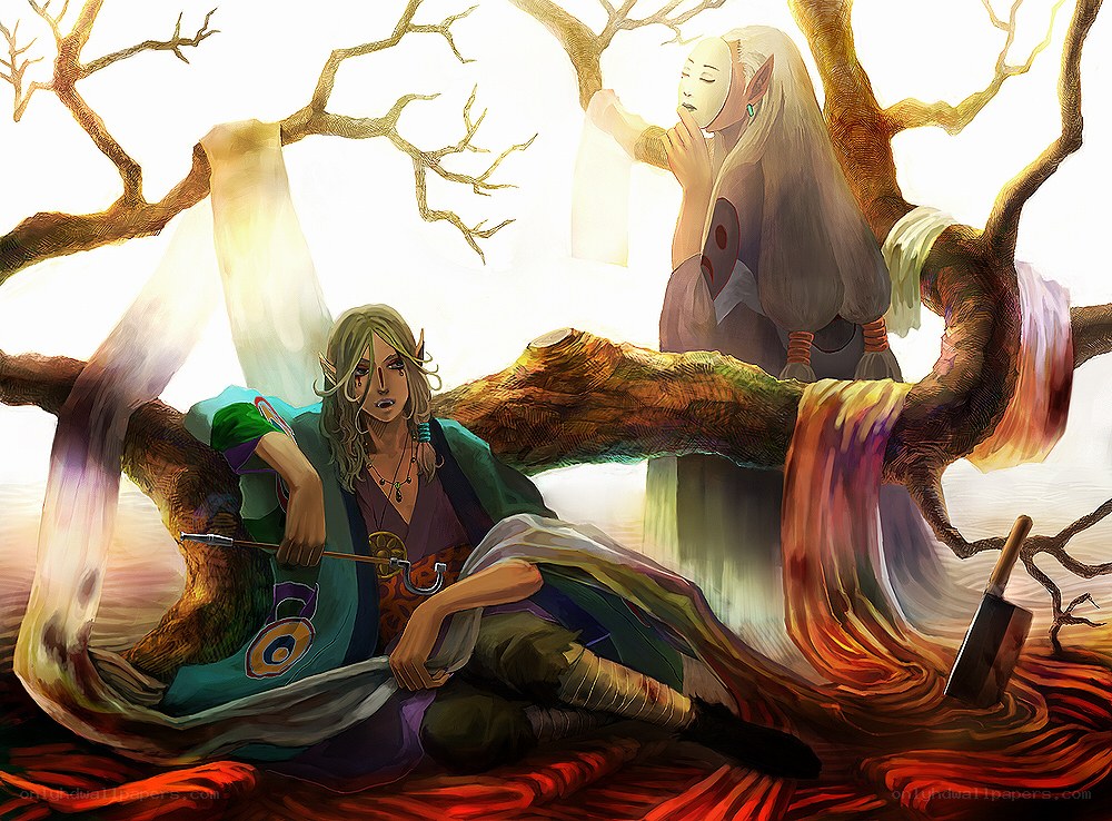 Link and Midna in a dream