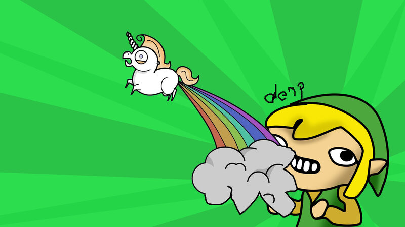 Link and the rainbow unicorn