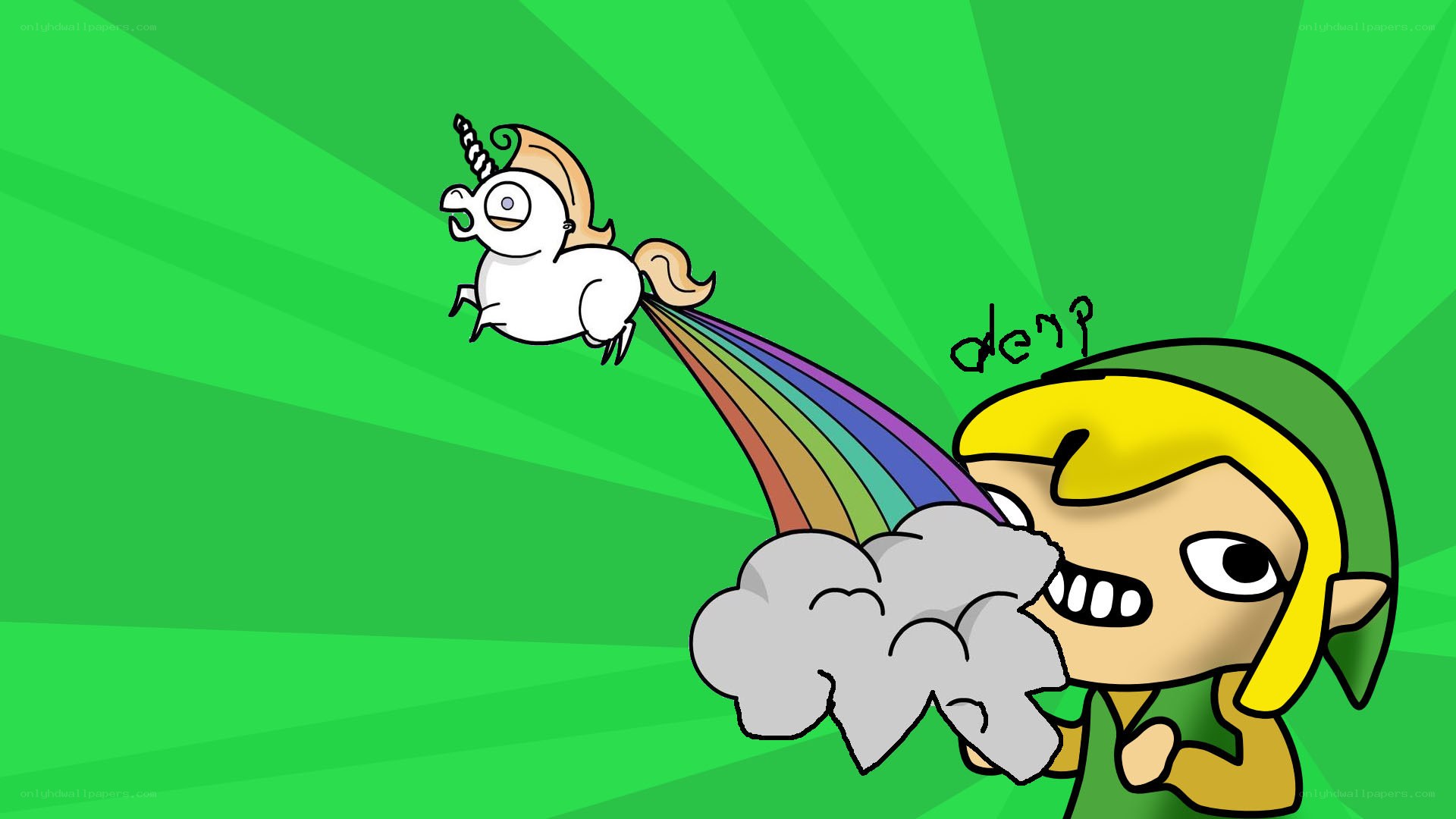 Link and the rainbow unicorn