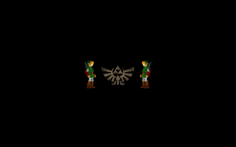 Link and Triforce symbol