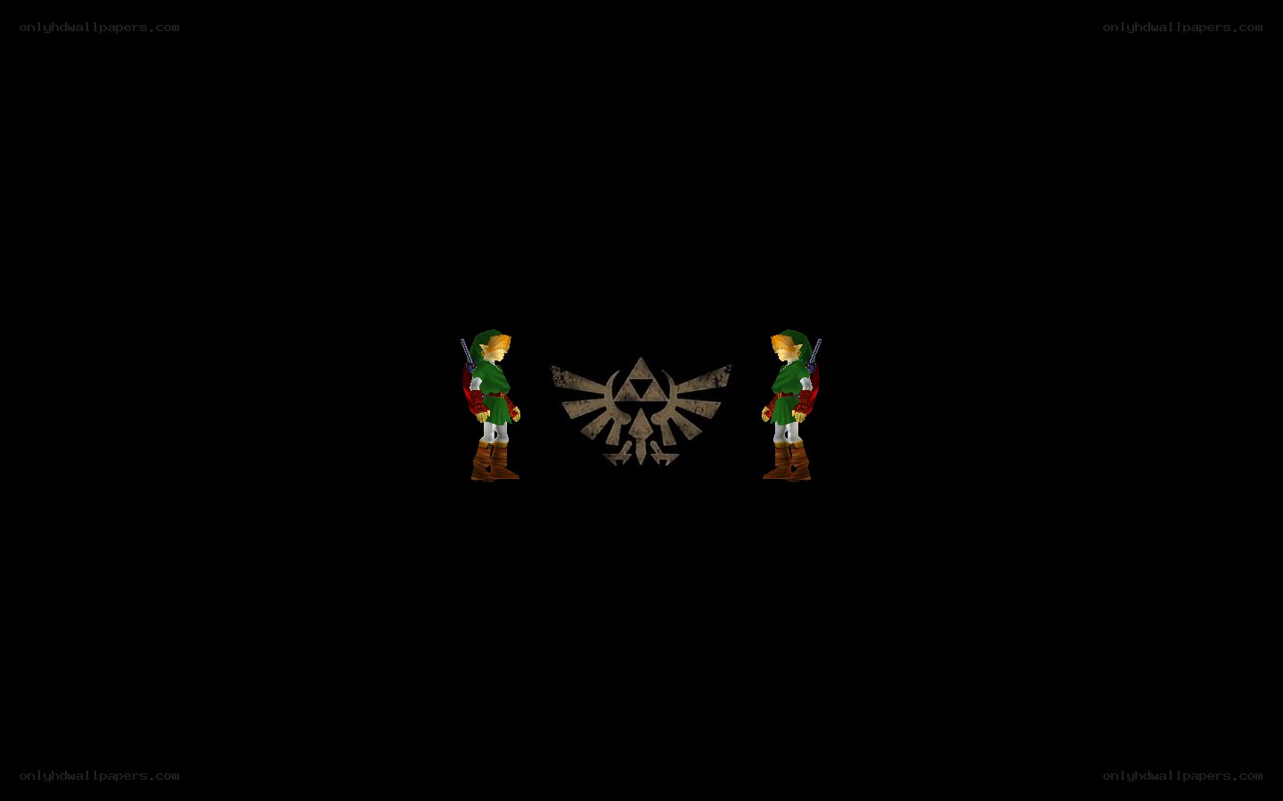 Link and Triforce symbol