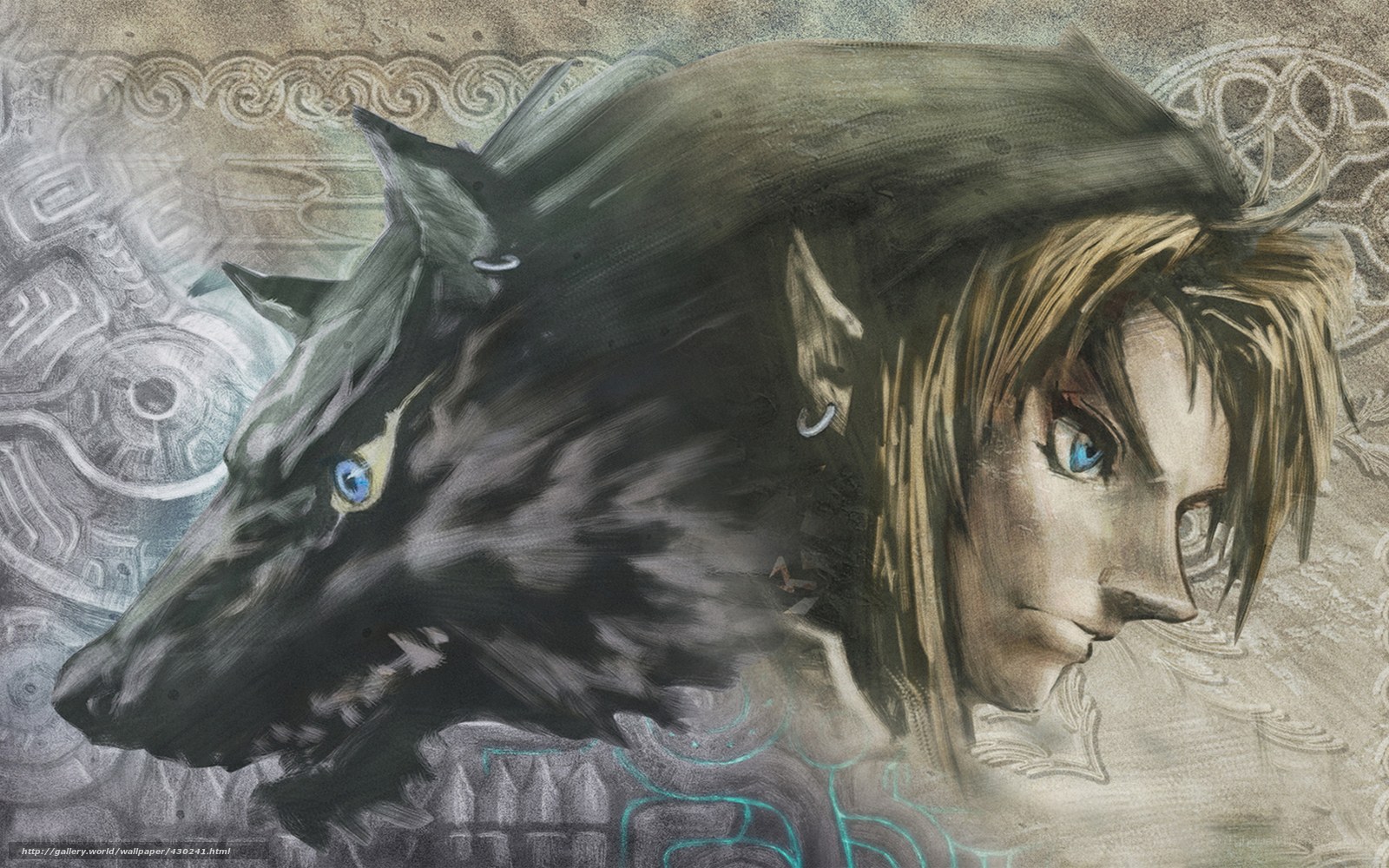 Link and Wolf Artwork