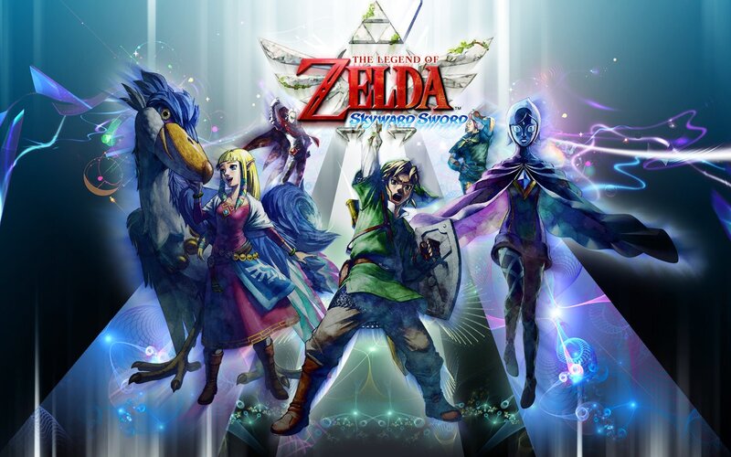 Link and Zelda Characters — Blue
