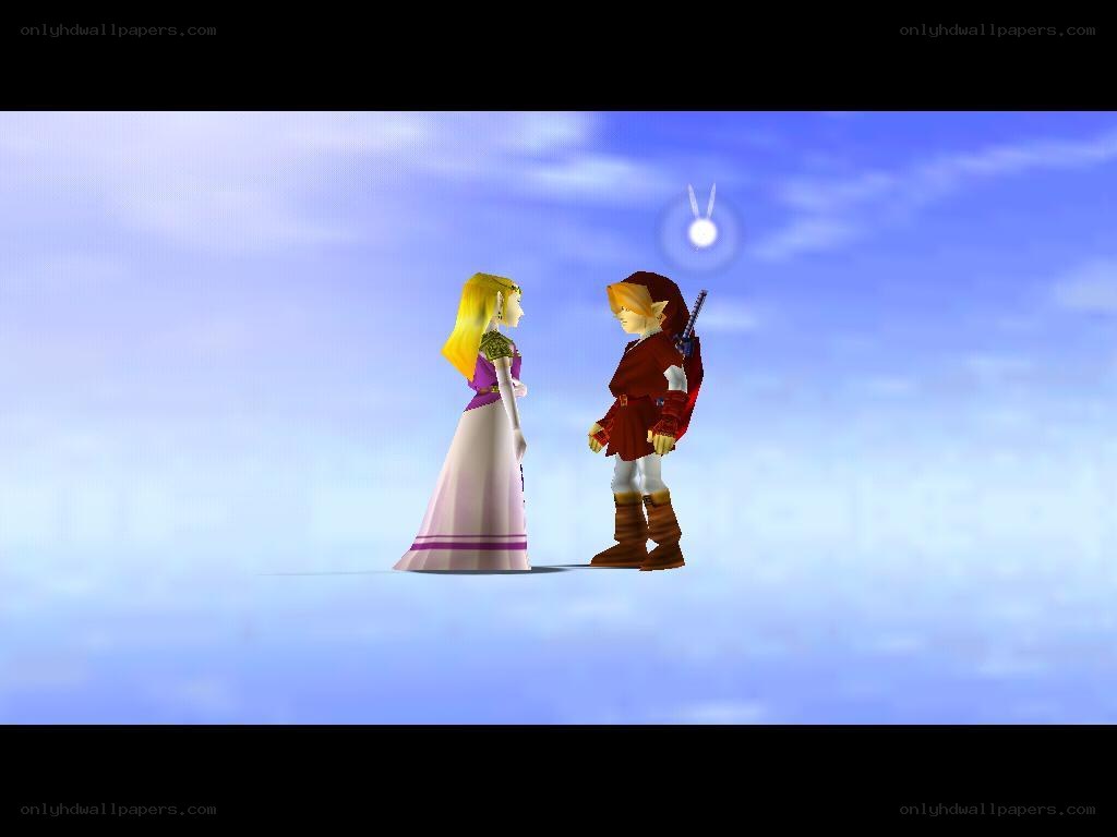 Link and Zelda in a dream