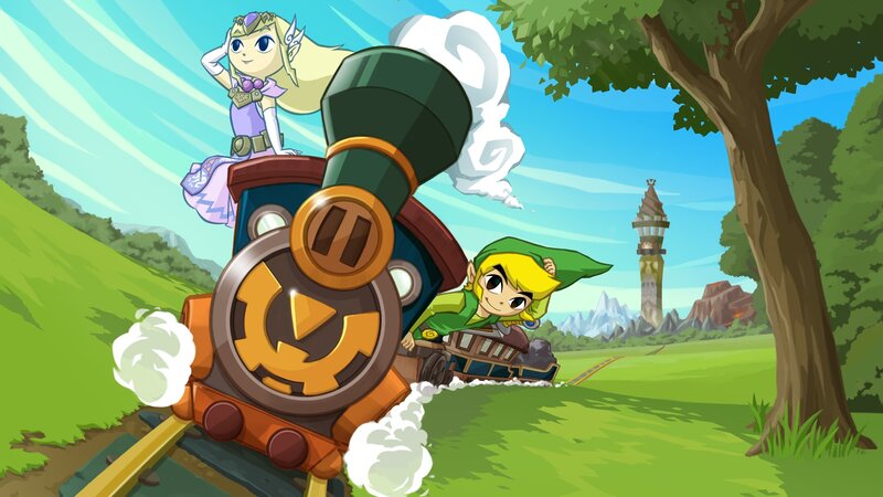 Link and Zelda on a Train — Green, Adventurous