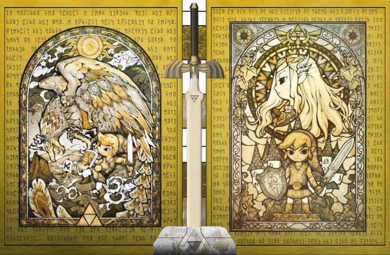 Link and Zelda with Sword