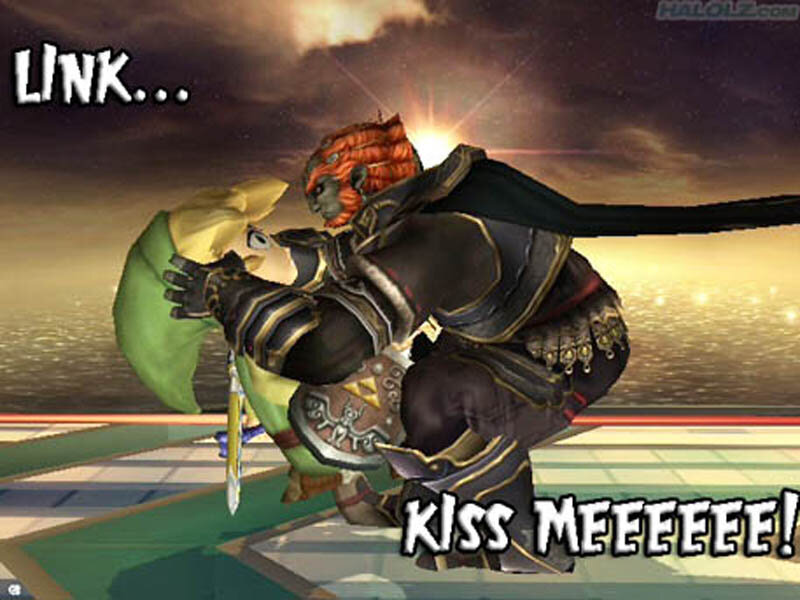 Link Being Kissed