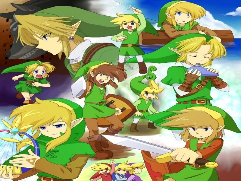 Link character collage