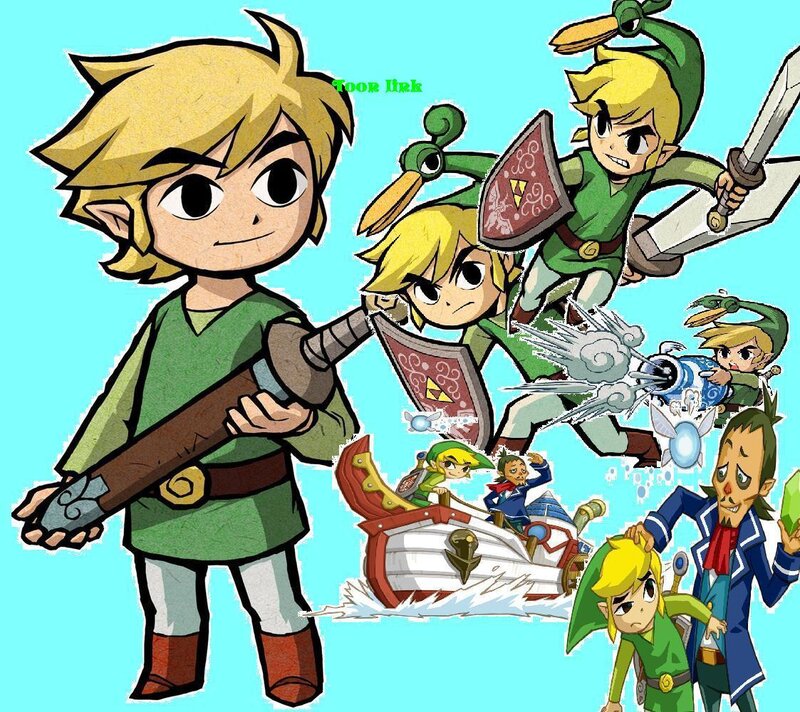 Link Character Collage — Green