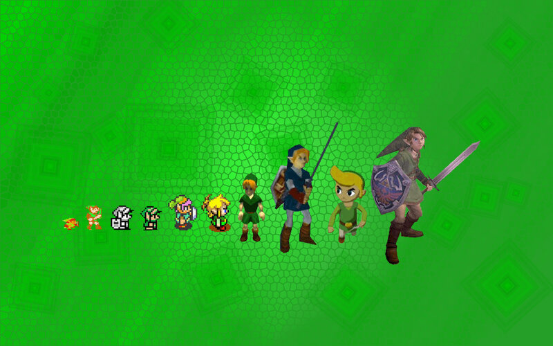 Link Character Evolution — Green