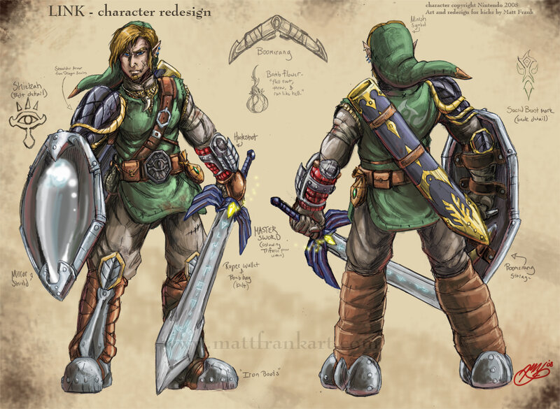 Link character redesign concept art