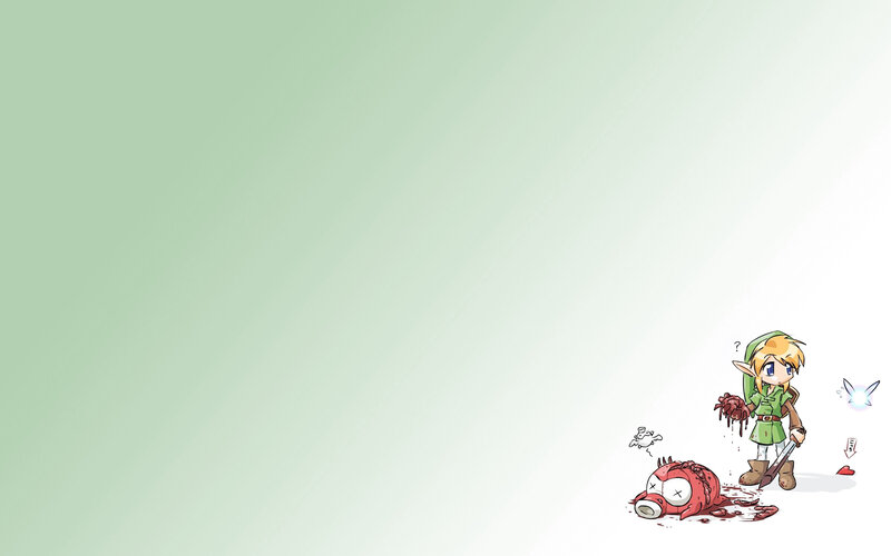 Link defeats red enemy