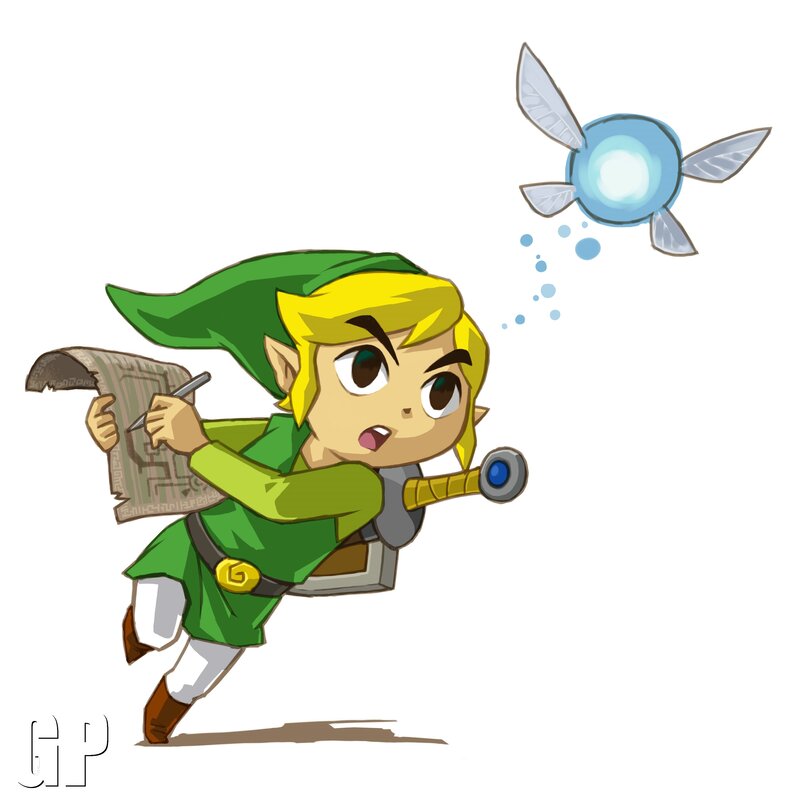 Link drawing a map