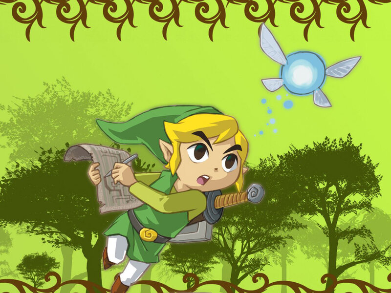 Link drawing a map