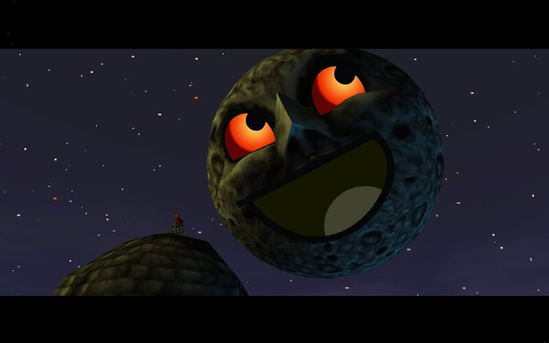 Link faces the moon boss