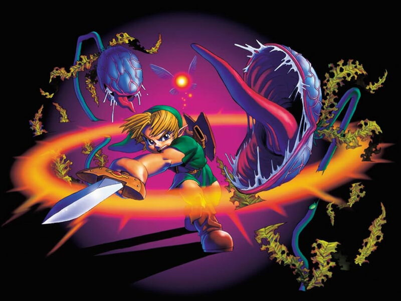 Link fighting monsters