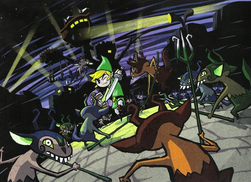 Link Fighting Monsters — Green