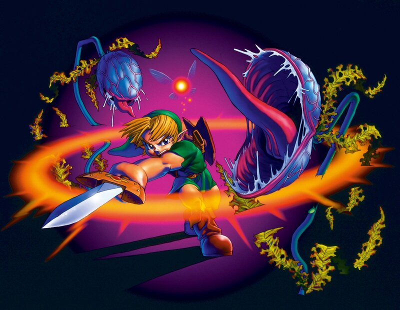 Link fighting monsters