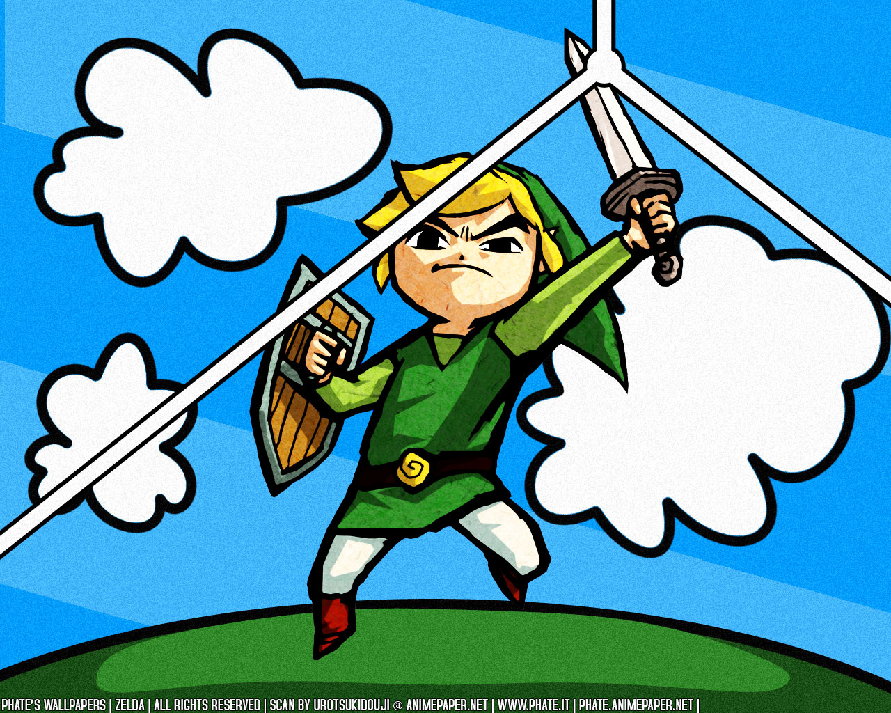 Link fighting wind turbine