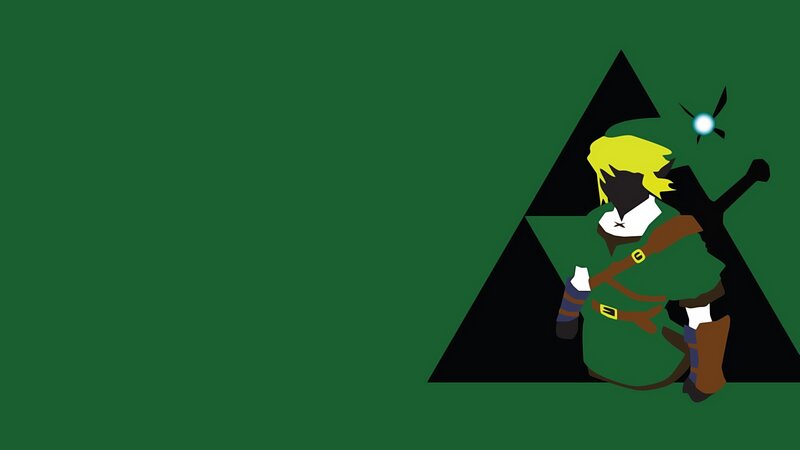 Link from the Legend of Zelda — Green, Dramatic, Minimalist
