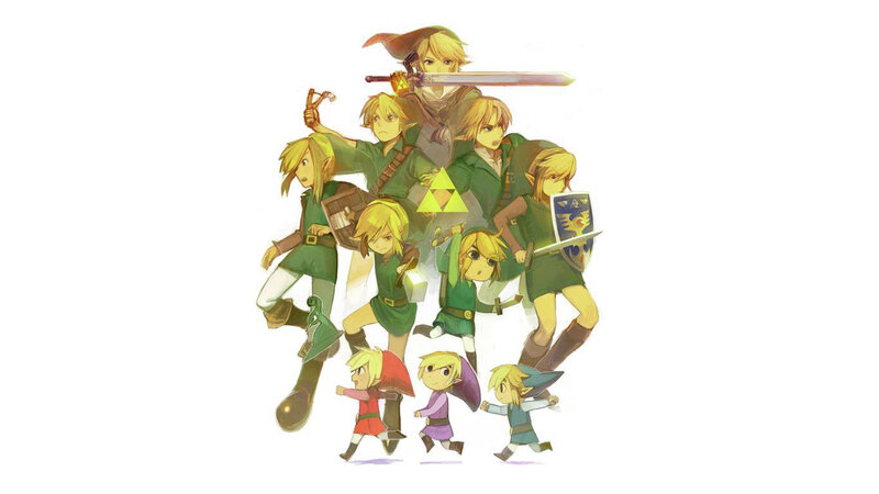 Link from various Zelda games