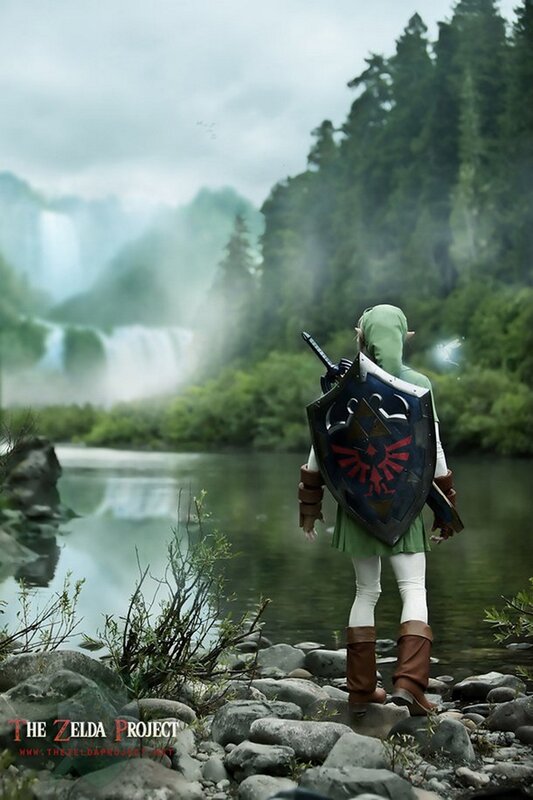 Link from Zelda in nature