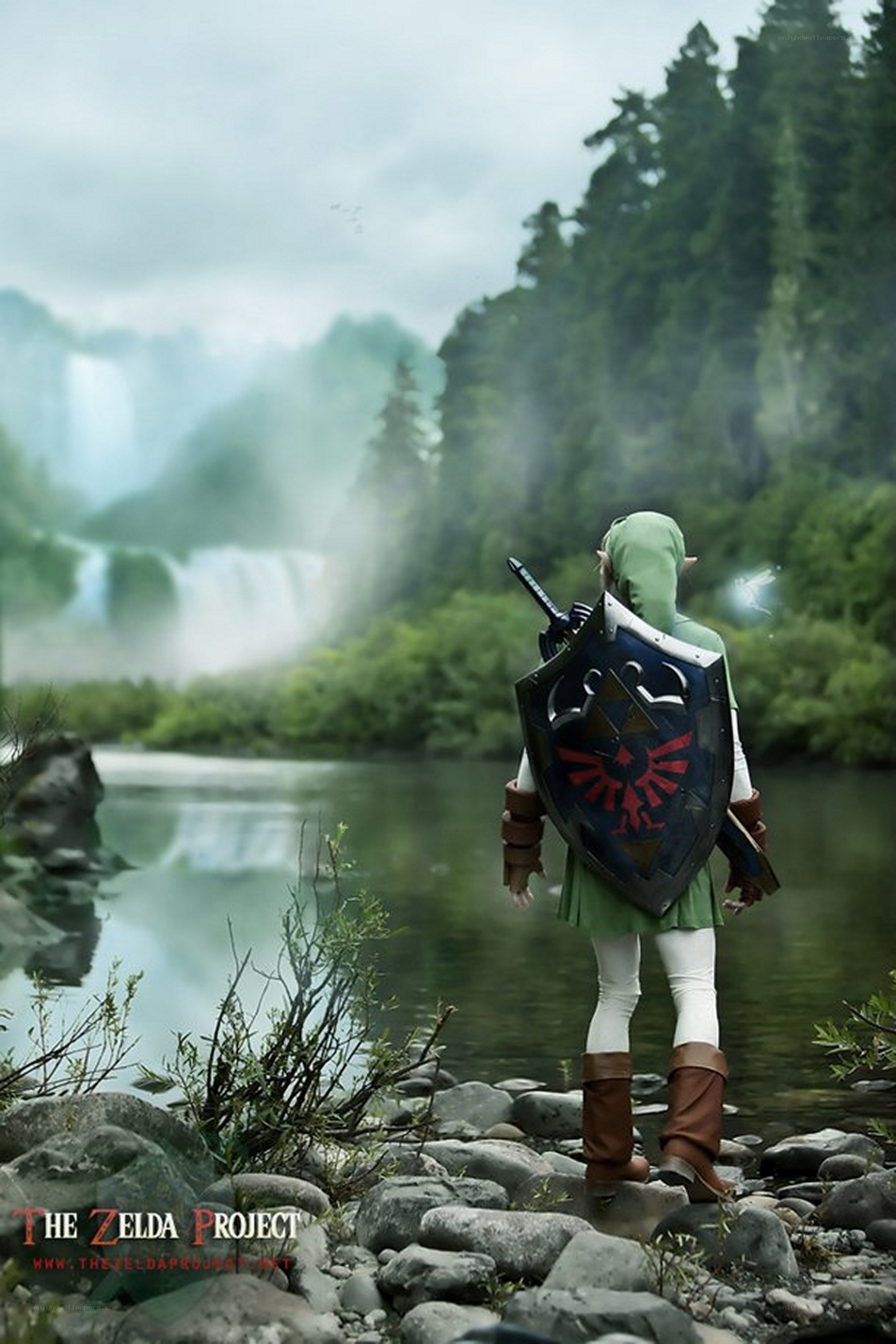 Link from Zelda in nature