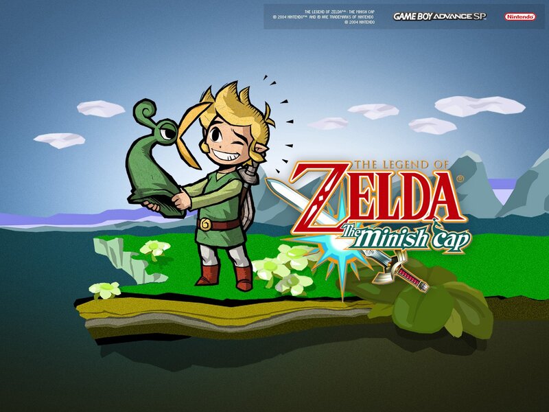 Link Holding a Green Creature — Playful