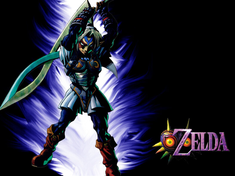 Link Holding a Sword — Purple