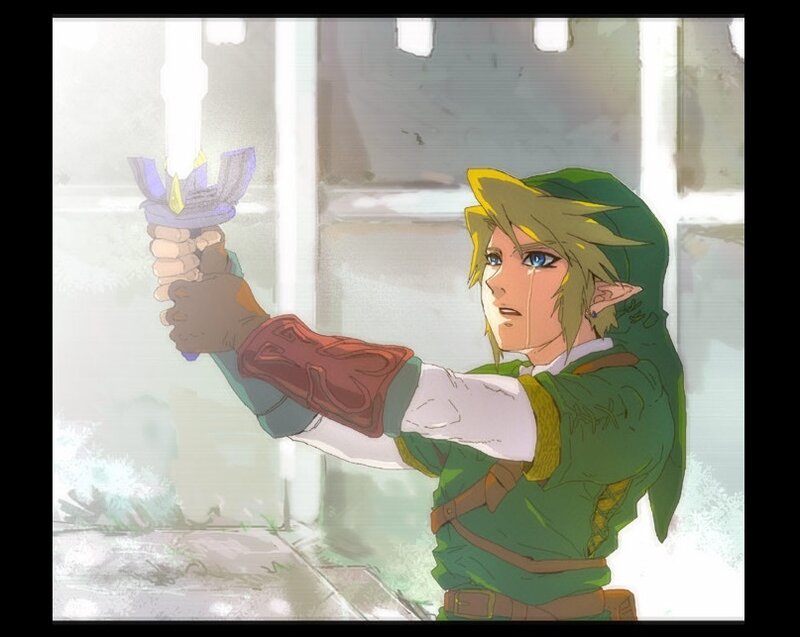Link Holding a Sword